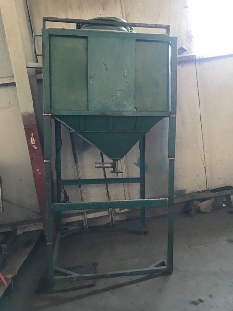 Plastic Surge Bin with Metal Stand