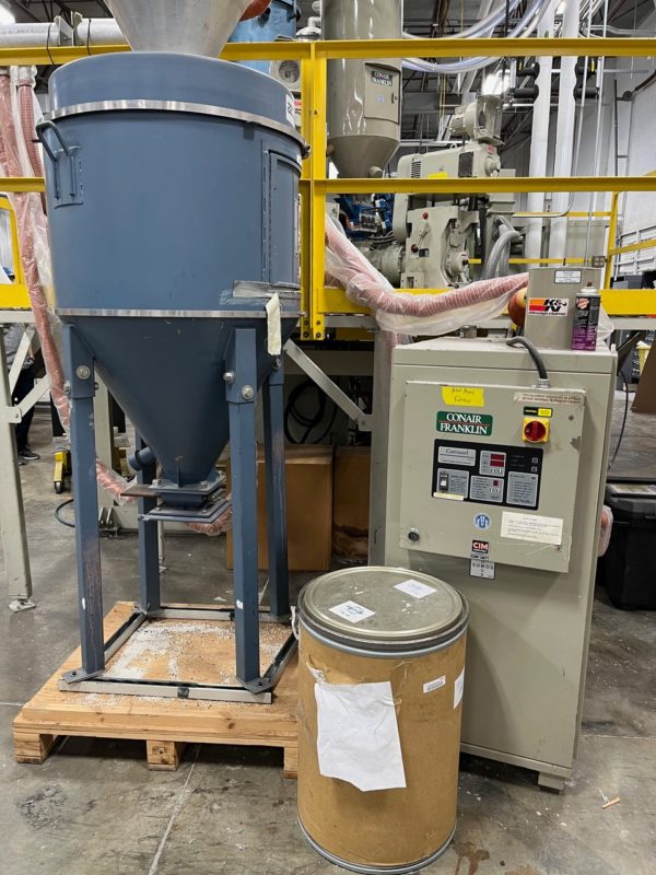 Conair Franklin Model CCO1H43000101 Material Dryer and Whitlock Model DH-12.0 FI Hopper