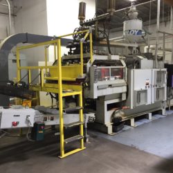 Uniloy Model 350 R3 (4) Head Reciprocating Screw Blow Molding Machine (Complete Line)