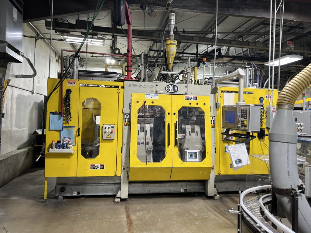 Bekum Model BM-506D Continuous Extrusion Blow Molding Machine