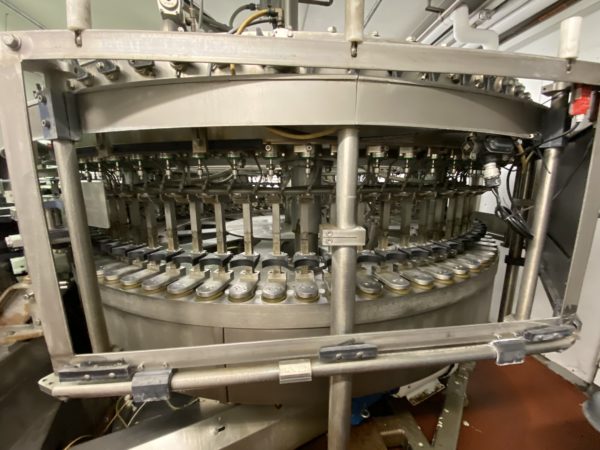 Bevcorp/Crown Model 80-20 Gravity Filler and Alcoa Capping Machine